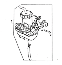 Подбор запчастей Карбюратор в сборе YX125 (153FMI) electric starter Двигатели