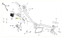 Подбор запчастей Руль Кузов/Электрика Mio 50 (HU05W-T) Mio 50 SYM