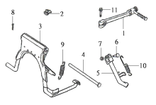 Подбор запчастей Подножки Кузов/Электрика DD50 (FT05V3-8) DD50 SYM