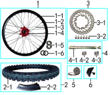 Подбор запчастей Колесо переднее RTC-300R Y (M4Y) ПТС RTC-300R Y BSE