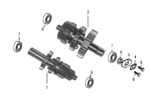 Подбор запчастей Transmission YX125 (E-0008-21-0236) semi-auto Двигатели