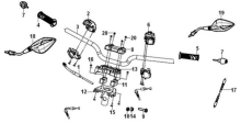 Подбор запчастей Руль и переключатели Рама Jet 14 200 (XC20W2-EU) Jet 14 200 SYM