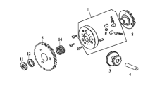 Подбор запчастей Стартер Двигатель RS 125 (HS12W2-6) RS 125 SYM