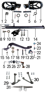 Подбор запчастей Подставка и подножки Z10L(J10)-2022-101270019 Z10L BSE